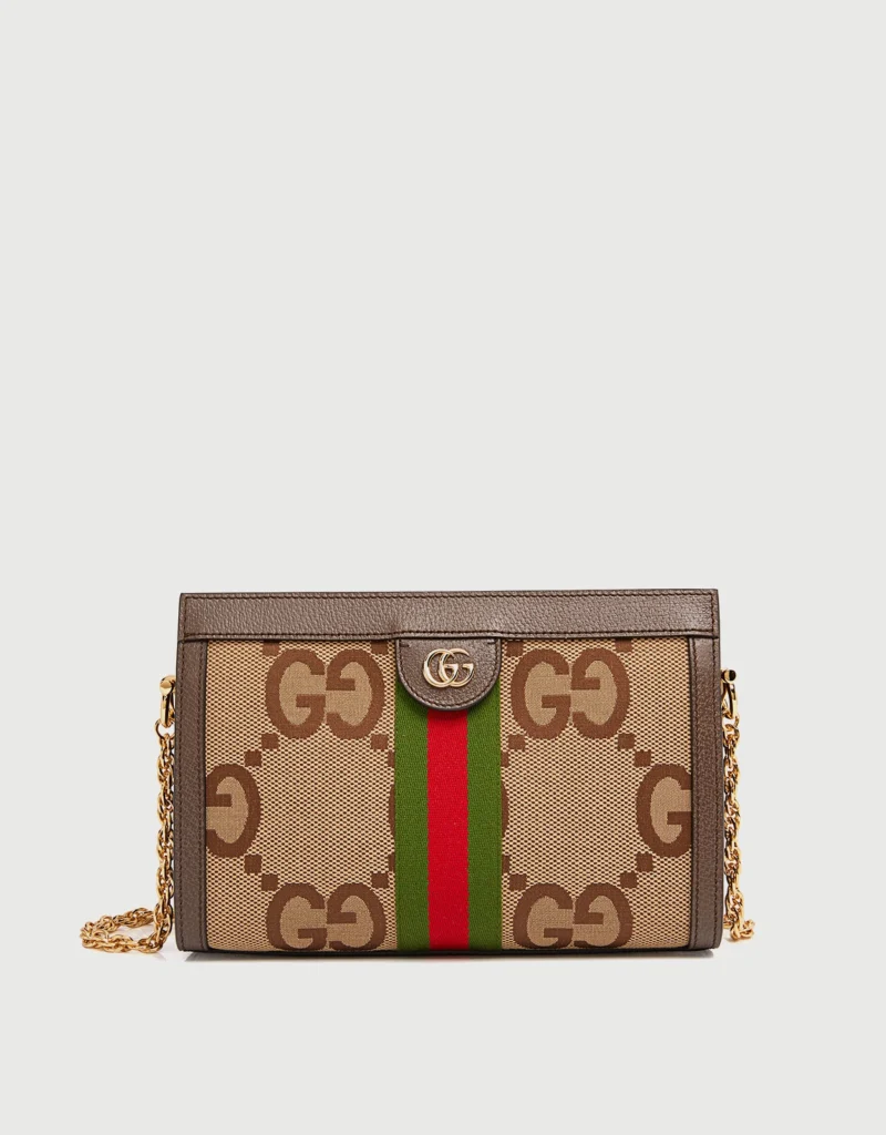 Ophidia Jumbo GG Small Canvas Shoulder Bag