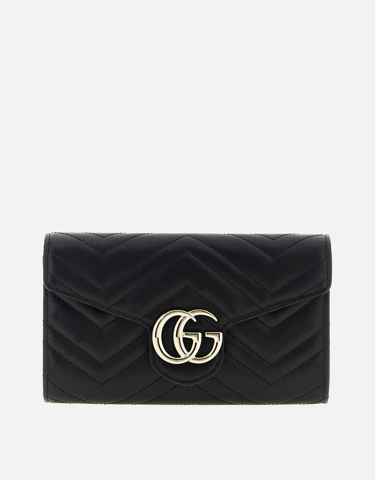 GG Marmont quilted leather crossbody chain wallet