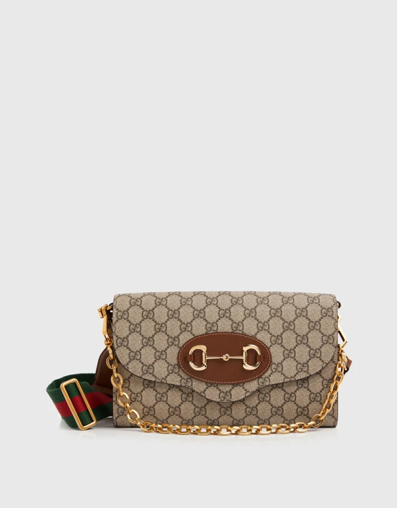 1955 Horsebit Double Strap Small Crossbody Bag