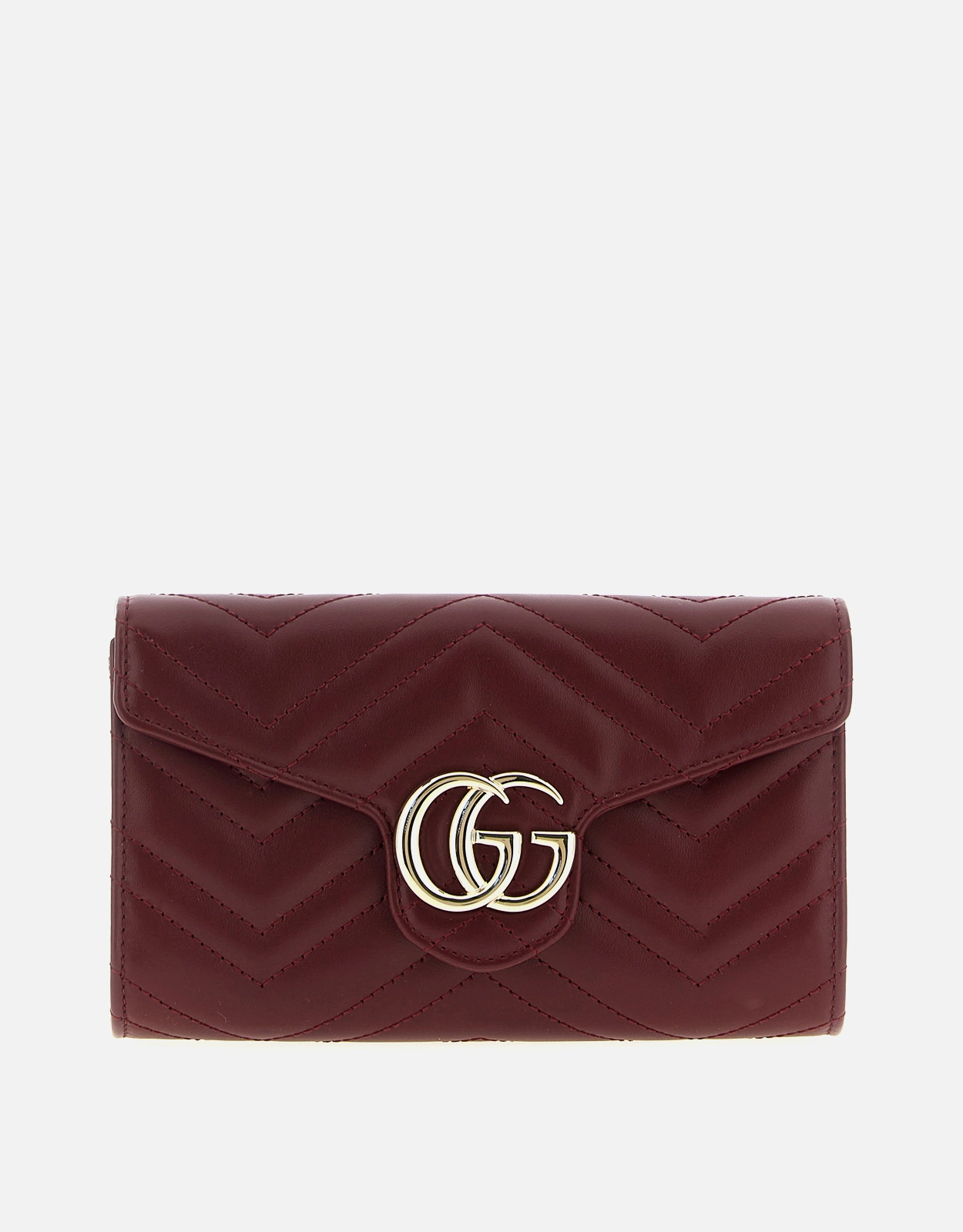 GG Marmont quilted leather crossbody chain wallet