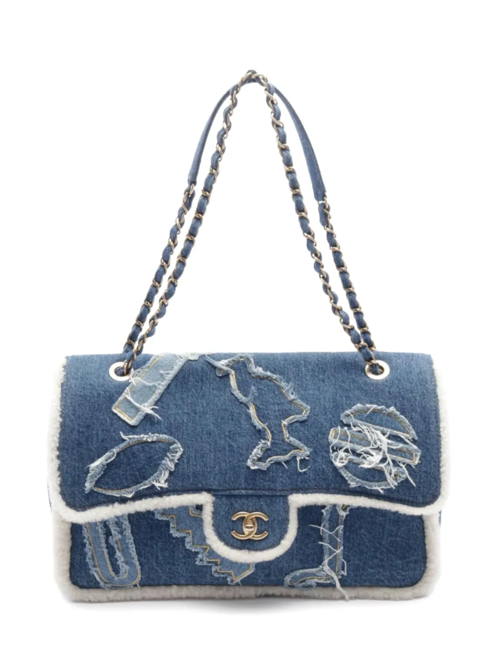 CHANEL Pre-Owned 2019 Hieroglyph Flap shoulder bag