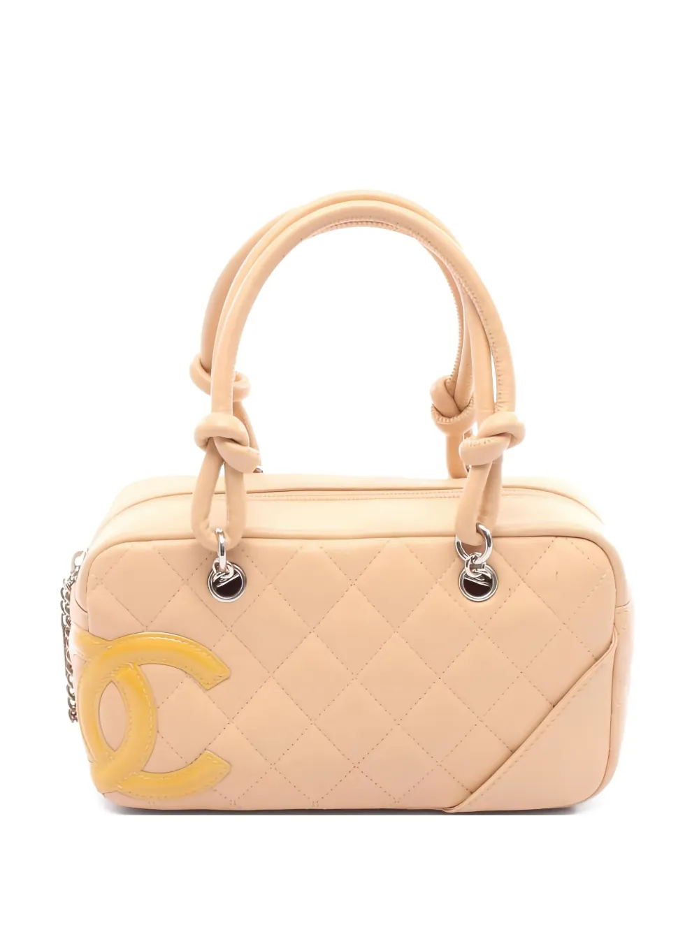 CHANEL Pre-Owned Cambon line mini bowling handbag