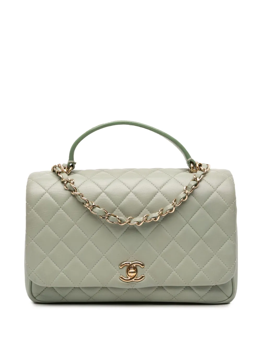 CHANEL Pre-Owned 2018 Small Quilted Lambskin Citizen Chic Flap satchel