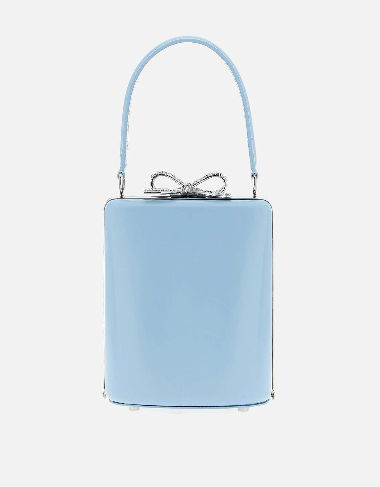 Mini leather bow tote