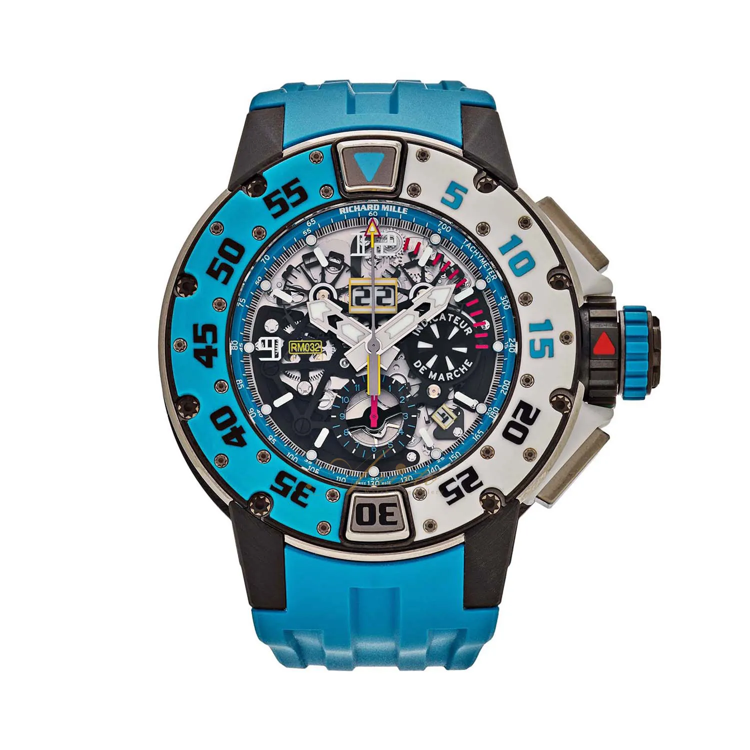 Richard Miller RM032 Blue & White Quartz TPT