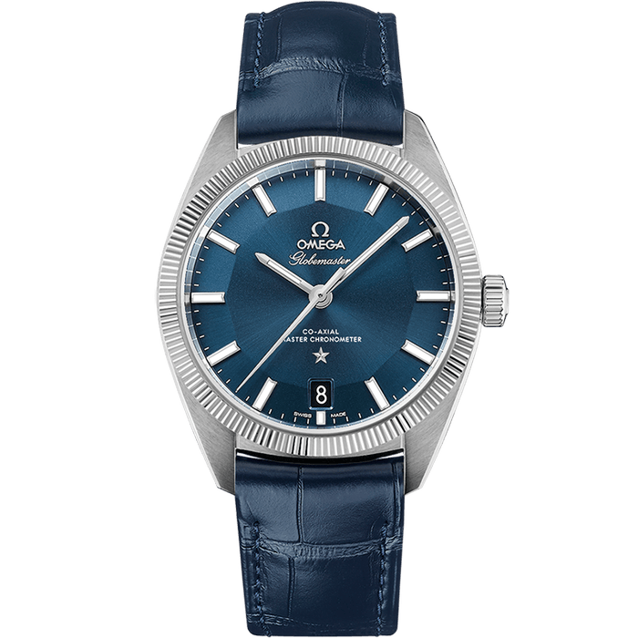 Constellation Series Zunba watch 39mm, stainless steel case on leather strap